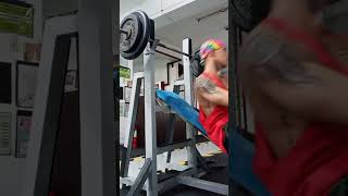 Inclined Barbell Bench Press for Upper ChestClavicular Head Pectoralis 🏋️‍♀️💪🦾 [upl. by Undine]