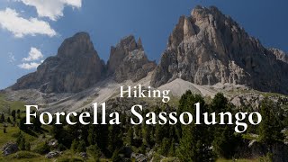 Hiking Forcella Del Sassolungo  Italian Dolomites [upl. by Charlot229]