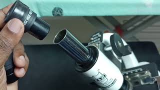 Microscope  How to Insert or Remove Eyepiece Lens  Insert or Remove Ocular Lens to Microscope [upl. by Mcgurn]