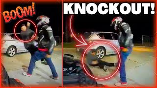 KNOCKOUT  WHEN BIKER FIGHTS BACK  BIKERS ROAD RAGE  Epic amp Unexpected Moto Moments 2023  Ep176 [upl. by Almat]