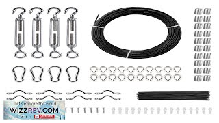 VEVOR Vinyl Coated Wire Rope Kit 332 Cable Through 116 Diameter Stainless Review [upl. by Nedap]