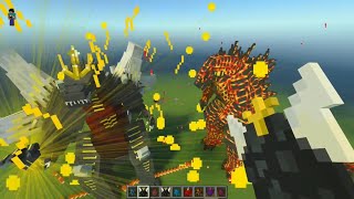 Godzilla Greatest Enemies vs Godzilla Monsterverse Addon MCPE 120 in Minecraft Bedrock  WedCraft [upl. by Lisette]