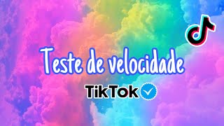 Teste de velocidade TikTok🍭🍬 [upl. by Fanestil]