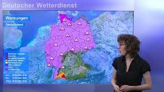 26062024 Unwetterinformation  Deutscher Wetterdienst DWD [upl. by Benge]