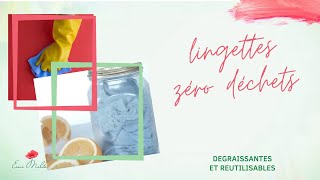 Recette lingettes nettoyantes multi usages zéro déchets [upl. by Akkahs193]