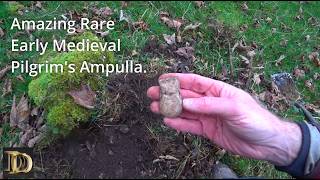 Amazing Rare Early Medieval Pilgrims Ampulla metal detecting in north Lancashire [upl. by Ellehcam]