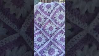 Daisy Granny Square Baby Blanket  Crochet Blanket [upl. by Garap]