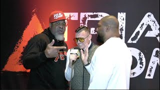 The Schmo Separates Rampage Jackson amp Shannon Briggs During Interview [upl. by Aowda]