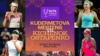 KudermetovaMertens vs KichenokOstapenko  2022 WTA Finals Group Stage  Match Highlights [upl. by Nelda541]