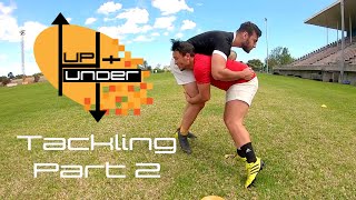 Rugby Tackle Safety Tips  Drills  Upper body Tackling Part 2 [upl. by Ayikur334]