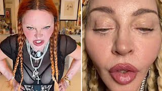 Fans alarmed by Madonna’s bizarre disturbing videos on TikTok [upl. by Armat]