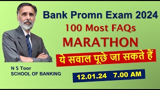 Bank Promotion Exam  100 Most FAQs [upl. by Neitsirk]