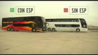 Pruebas a los buses VOLVO ESP  Cruz del Sur [upl. by Osbourn237]