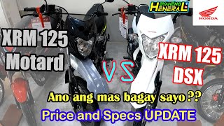 ANO ang MAS BAGAY SAYO XRM 125 Motard VS XRM 125 DSX Price and Specs xrm125 ByahengHeneral [upl. by Poppy]