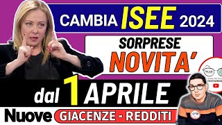 un NUOVO ISEE da APRILE 2024 ā˛ 4 NOVITĆ CAMBIANO GIACENZE PATRIMONI REDDITI e REGOLE PER I PAGAMENTI [upl. by Cherilyn]