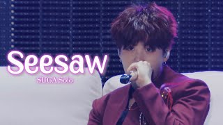 HD BTS 방탄소년단 SUGA  Seesaw LIVE Performance Tokyo Dome [upl. by Sidney]