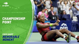 Championship Point  Coco Gauff Wins Womens Singles Title  2023 US Open [upl. by Imij121]