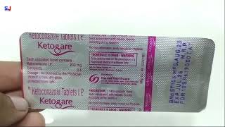 Ketogare Tablet  Ketoconazole Tablets  Ketoconazole 200mg Tablets Uses  Ketogare Tablet Uses Dose [upl. by Constantino]