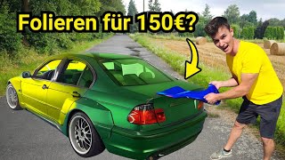 BILLIGSTE FOLIERUNG DEUTSCHLANDS  E46 für unter 150€ Foliert Part2 [upl. by Emina528]