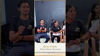 Diction Class For New Batch Students actingschoolinmumbai [upl. by Kinelski372]