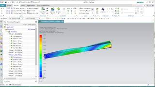 How to create a simple modal analysis SOL 103 Real Eigenvalues eigen frequencies [upl. by Tterej]