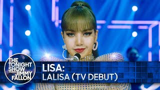 LISA LALISA TV Debut  The Tonight Show Starring Jimmy Fallon [upl. by Aivatnwahs]