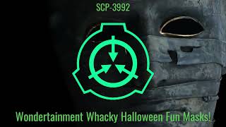 SCP3992 Wondertainment Whacky Halloween Fun Masks  Mask SCP [upl. by Olette]