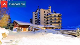 Flanders Ski Hotel  Principi di Piemontes in Sestrière  Italië [upl. by Fagen]