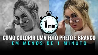 APRENDA como COLORIR fotos em Preto e Branco no Photoshop com FILTROS NEURAIS [upl. by Zinnes950]