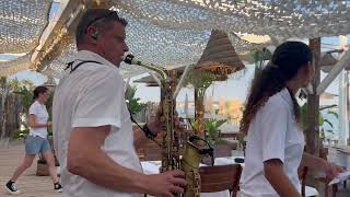 Live set with beautiful music and saxophone  Recording from a performance from the French Riviera [upl. by Dranoel]