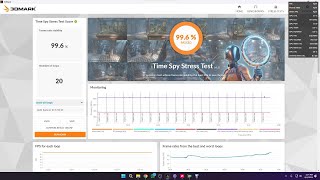 i3 10105f  RX 5700 XT 8GB 3DMark Time Spy Stress Test [upl. by Jaclyn440]