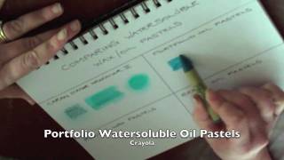 Art Supplies  Comparing Water Soluble WaxOil Pastels [upl. by Lorraine]