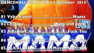 Top 5 Dancehall Echo Mix September 2014 [upl. by Sigfried129]