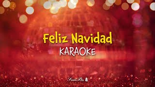 Feliz Navidad Karaoke with Lyrics Christmas instrumental [upl. by Chatav]