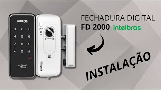 INSTALANDO FECHADURA DIGITAL DE SOBREPOR INTELBRAS FD 2000 [upl. by Ehcram]