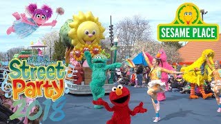 Sesame Street Neighborhood Street Party Parade at Sesame Place [upl. by Purdum]