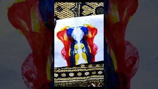 Painting with string 🧵😱artdrawing youtubeshorts viralakartsarpita [upl. by Agostino]