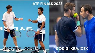 MOLTENI  GONZALEZ  DODIG  KRAJICEK ATP FINALS  RR 1° PARTIDO [upl. by Rogers]