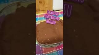 Facil y rápido de preparar DELICIOSO😍 Tiramisú ¡hara que se te caiga la baba🤤👩🏻‍🍳tastydelicious [upl. by Severen]