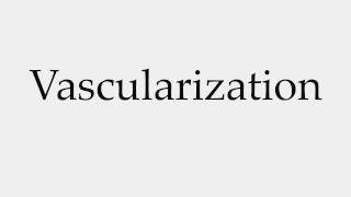 How to Pronounce Vascularization [upl. by Mauralia]