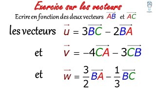 Exercice sur les vecteurs niveau tronc commun Science BIOF [upl. by Secundas434]