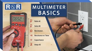 How to Use a Multimeter amp Electricity Basics  Repair and Replace [upl. by Kinnard]