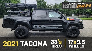 2021 Toyota Tacoma with Black Rhino Arsenal Wheels amp 33quot Tires  ExtremeTerrain Customer Builds [upl. by Ogait]