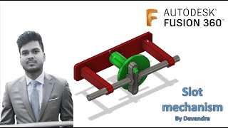 Autodesk Fusion 360 Tutorial  How to make a slot mechanism   By Devendra [upl. by Innaig]