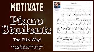 Onward by Jerald Simon  Piano Music for Intermediate Level Piano Students [upl. by Ybrek620]