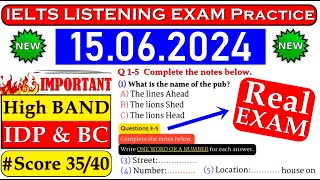 IELTS LISTENING PRACTICE TEST 2024 WITH ANSWERS  15062024 [upl. by Mateya123]