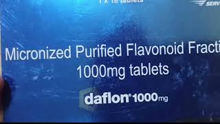 DAFLON TABLET  1000 MG  PILES MEDICINE  HOW TO USE  Dose daflon 1000 mg tablet uses  daflon [upl. by Oimetra90]