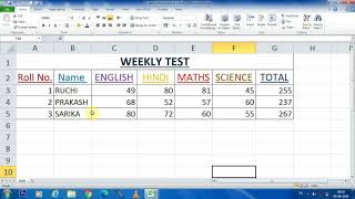 Field Record and Field name in MS Excel [upl. by Assil]