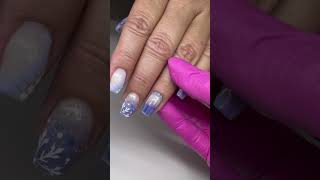 Winter Nails ❄️hardgel nails nailart winter nailinspo naildesigns gel [upl. by Evreh]