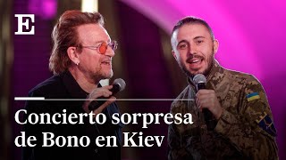 Bono de U2 da un concierto por sorpresa en el metro de Kiev  EL PAÍS [upl. by Goldin581]